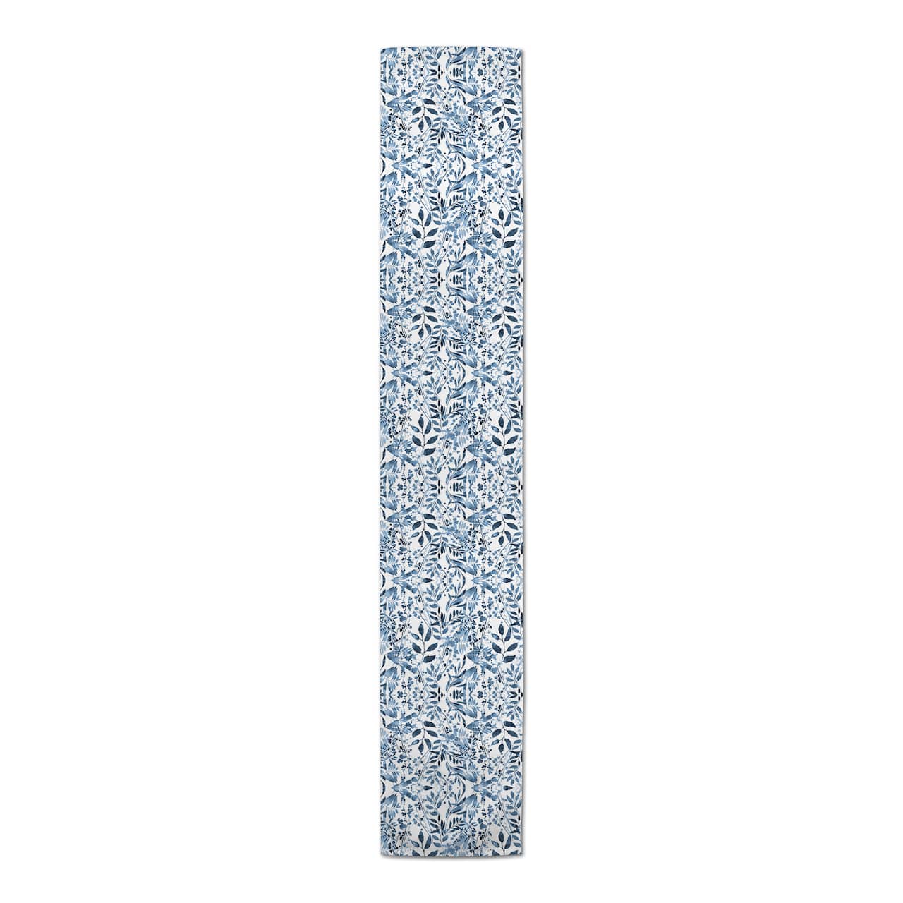 Watercolor Blue Flowers Indoor/Outdoor Table Runner